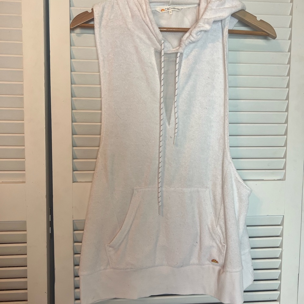 C&C California White Mesh Hoodie